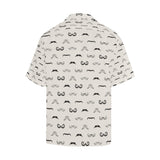 Mustache Beard Pattern Print Design 05 Men's All Over Print Hawaiian Shirt (Model T58)