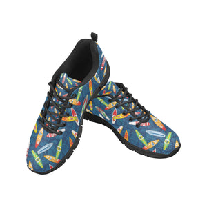 Surfboard Pattern Print Design 01 Men's Breathable Sneakers ( Model 055)