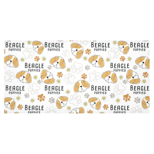 Cute beagle dog pattern background Tablecloth