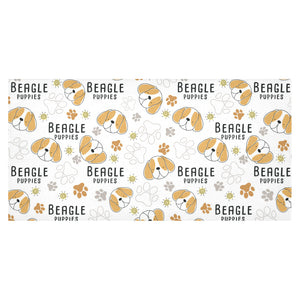 Cute beagle dog pattern background Tablecloth