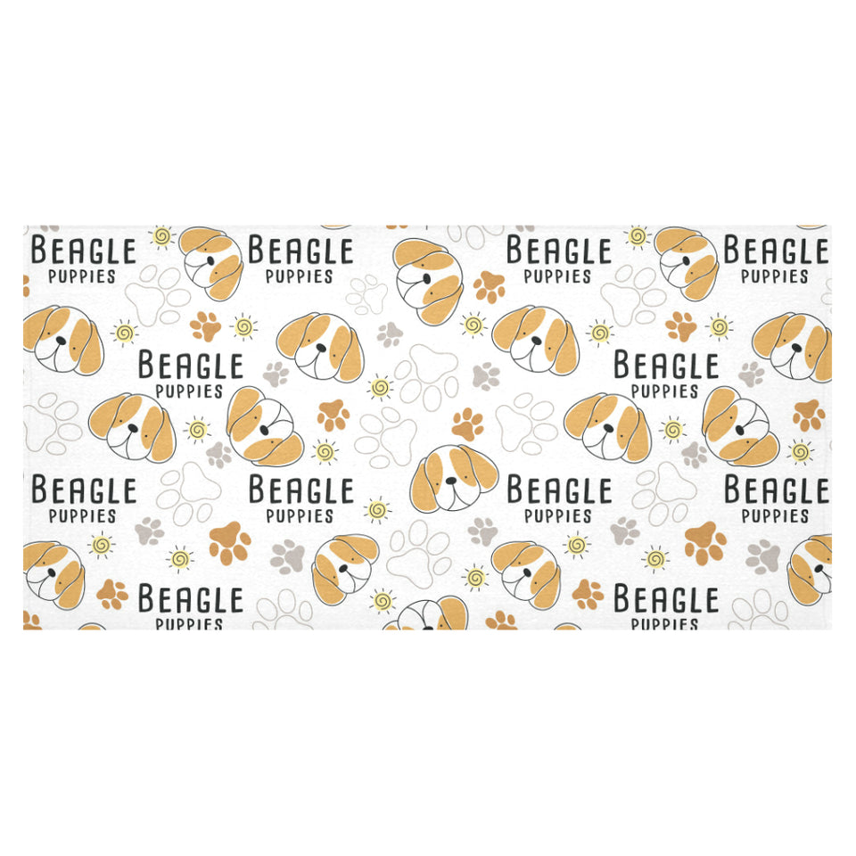Cute beagle dog pattern background Tablecloth