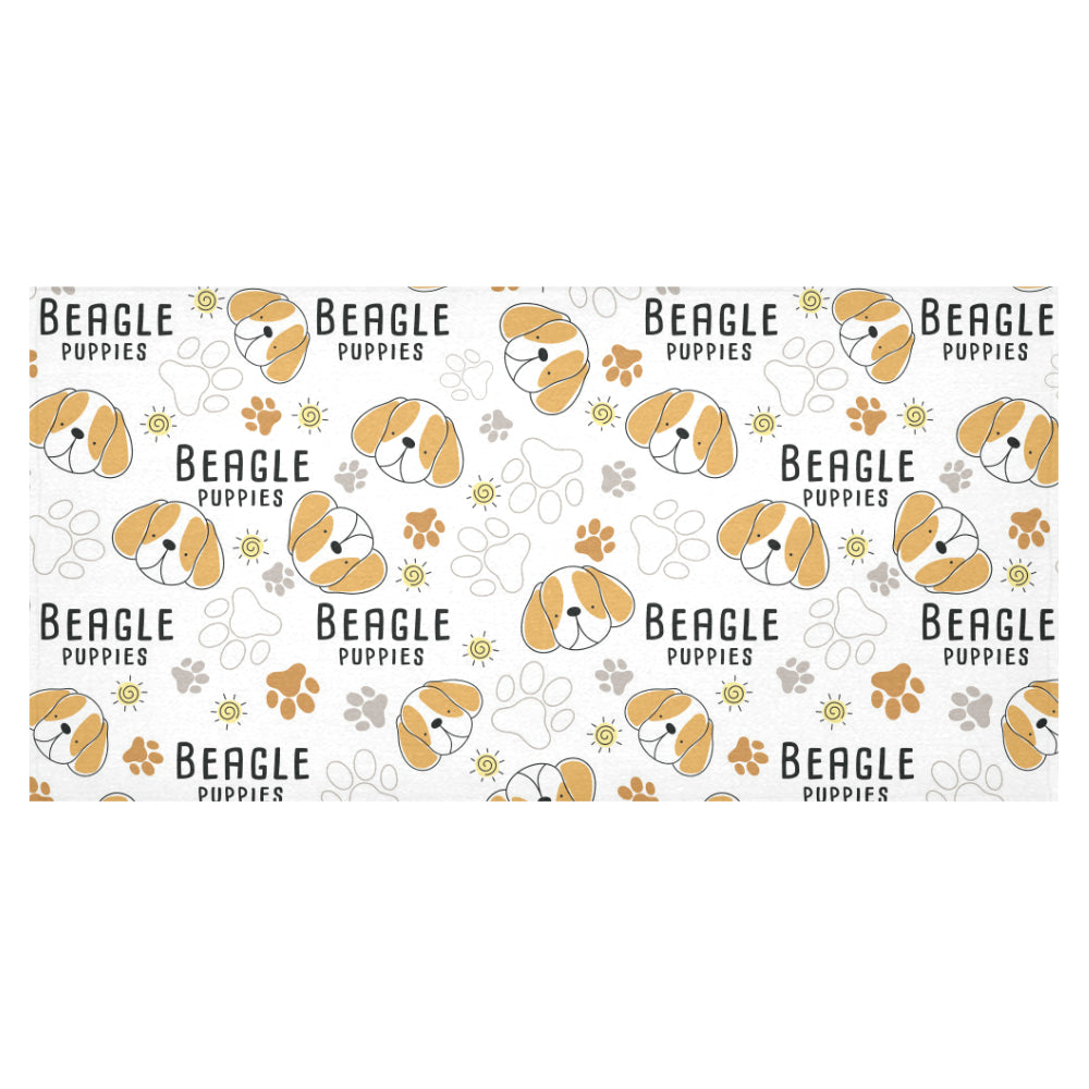 Cute beagle dog pattern background Tablecloth