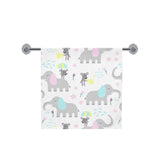 Cute elephant mouse pattern Bath Towel