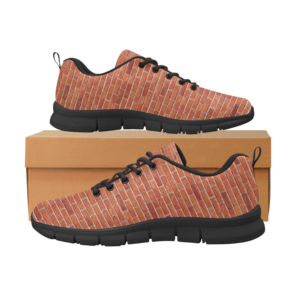 Brick Printed Pattern Print Design 03 Men's Breathable Sneakers ( Model 055)