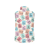 Chemistry Periodic Table Pattern Print Design 02 Men's Padded Vest