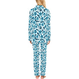 Hibiscus Pattern Print Design 04 Women's Long Pajama Set