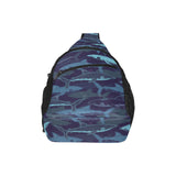 Shark pattern All Over Print Chest Bag