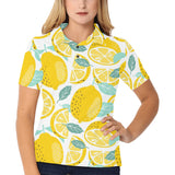 lemon design pattern Women's All Over Print Polo Shirt