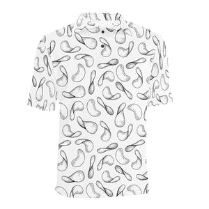 Potato Chips Pattern Print Design 04 Men's All Over Print Polo Shirt