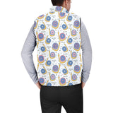 Snail Pattern Print Design 05 Men's Padded Vest