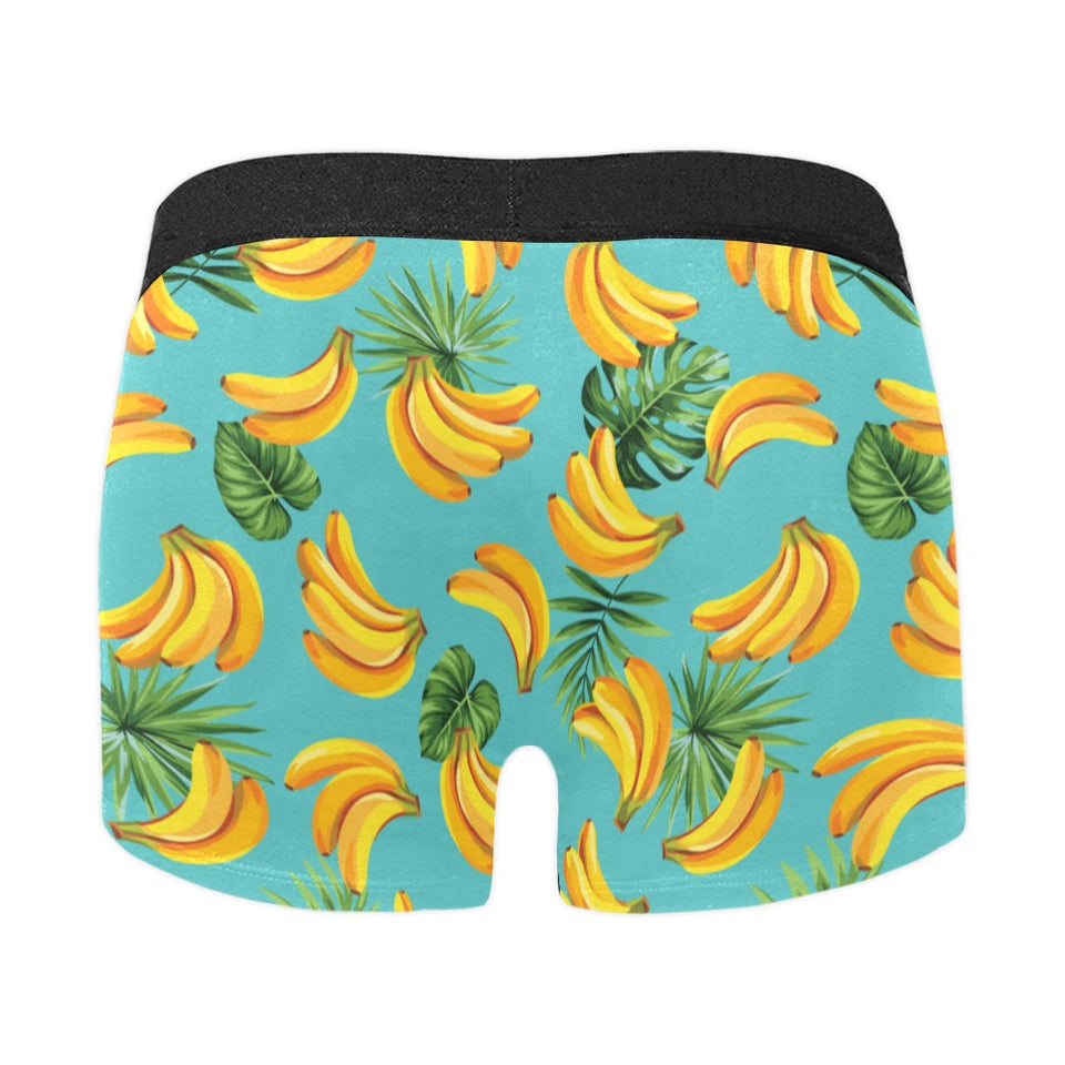 Banana Palm Leaves pattern background Men's All Over Print Boxer Briefs Men's Underwear