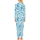 Coral Reef Pattern Print Design 01 Women's All Over Print Pajama Set