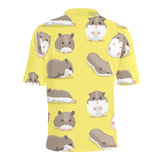 Cute Hamster pattern Men's All Over Print Polo Shirt