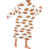 Clown Fish Pattern Print Design 03 Blanket Robe with Sleeves