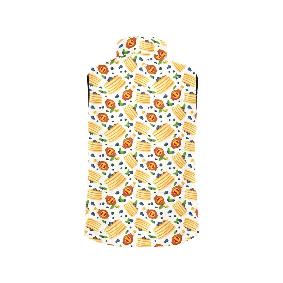 Pancake Pattern Print Design 02 Men's Padded Vest