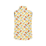 Pancake Pattern Print Design 02 Men's Padded Vest