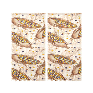 Corn Pattern Print Design 03 Gauze Curtain