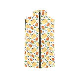 Pancake Pattern Print Design 02 Women's Padded Vest