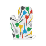 Darts Pattern Print Design 03 Heat Resistant Oven Mitts