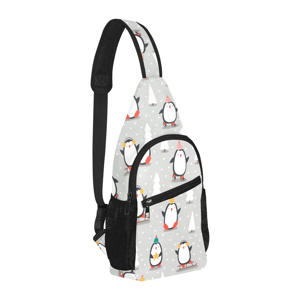 Cute Penguin christmas pattern All Over Print Chest Bag