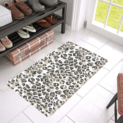 Leopard skin print pattern Doormat