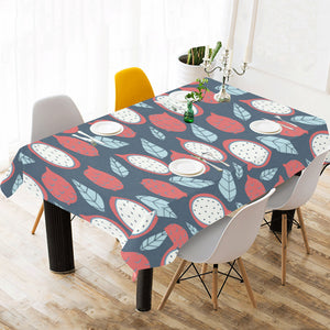 dragon fruits dark blue background Tablecloth