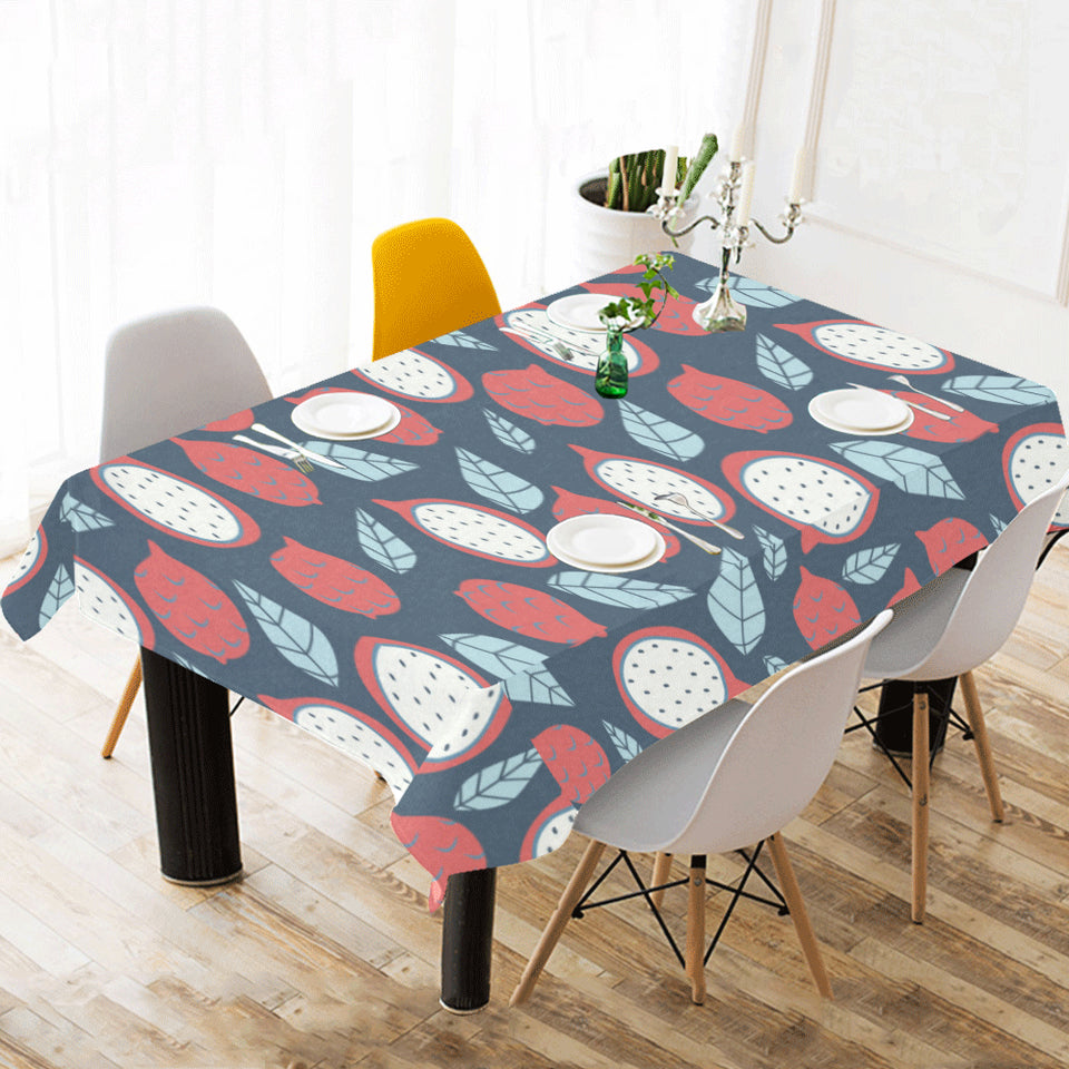 dragon fruits dark blue background Tablecloth