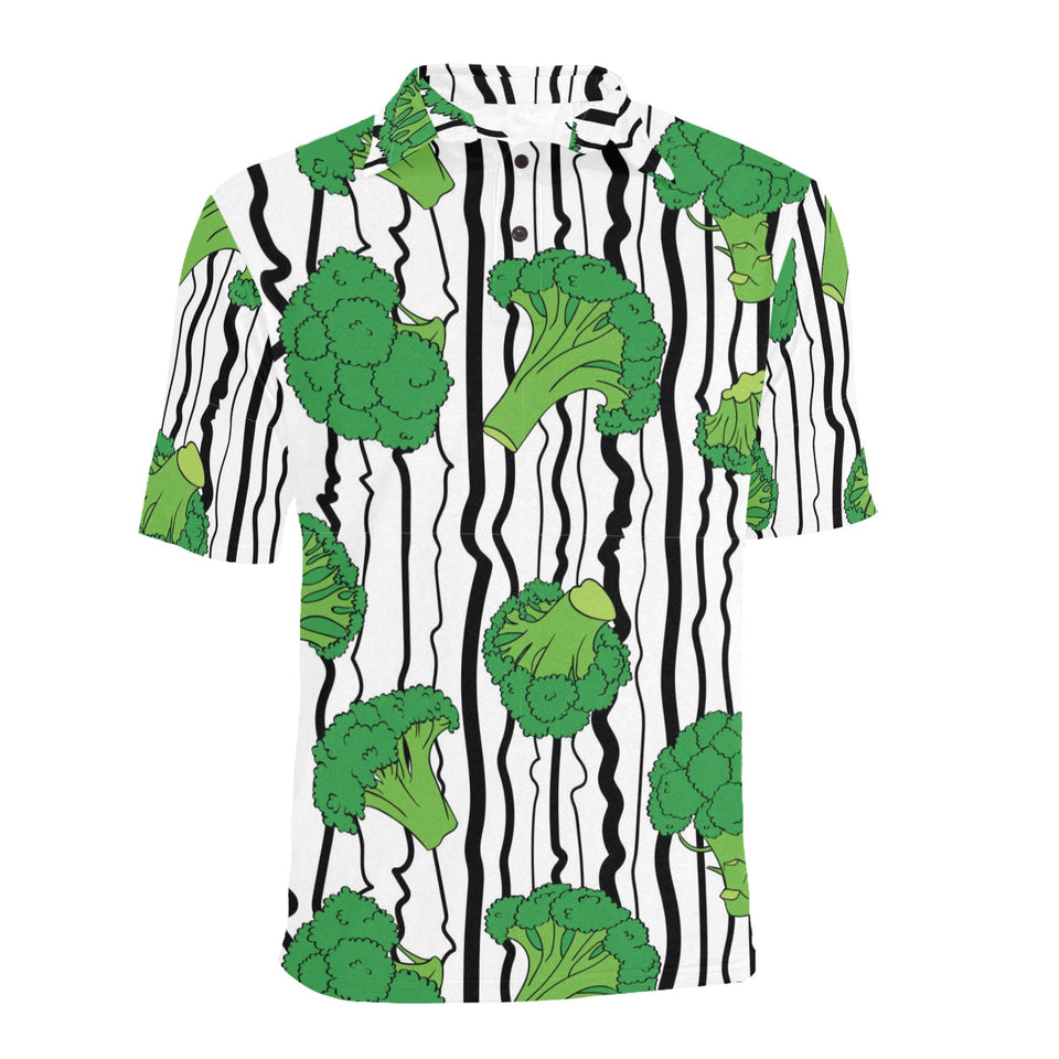 Cool Broccoli pattern Men's All Over Print Polo Shirt