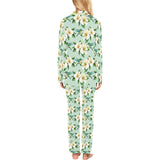 Hummingbird Pattern Print Design 01 Women's Long Pajama Set