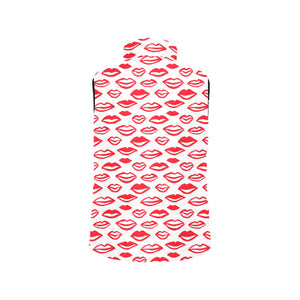 Lips Pattern Print Design 05 Men's Padded Vest