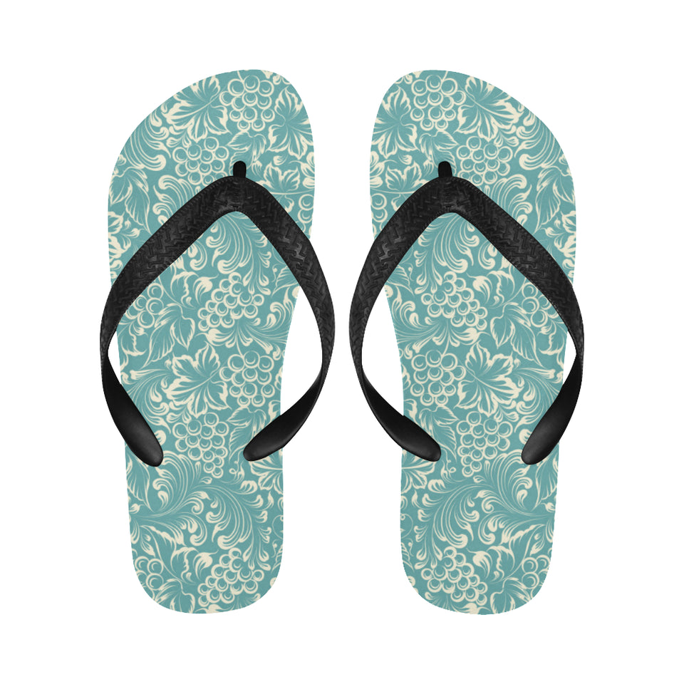 Classic Hand drawn Grape pattern Unisex Flip Flops