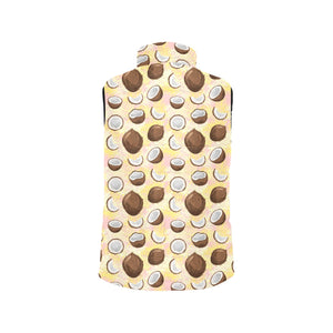 Coconut Pattern Print Design 05 Men's Padded Vest