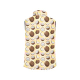 Coconut Pattern Print Design 05 Men's Padded Vest