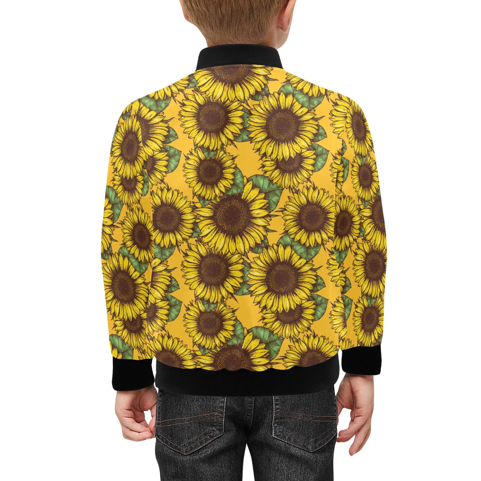 Sunflower pattern Kids' Boys' Girls' Bomber Jacket