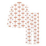 Sausage Pattern Print Design 05 Women's Long Pajama Set