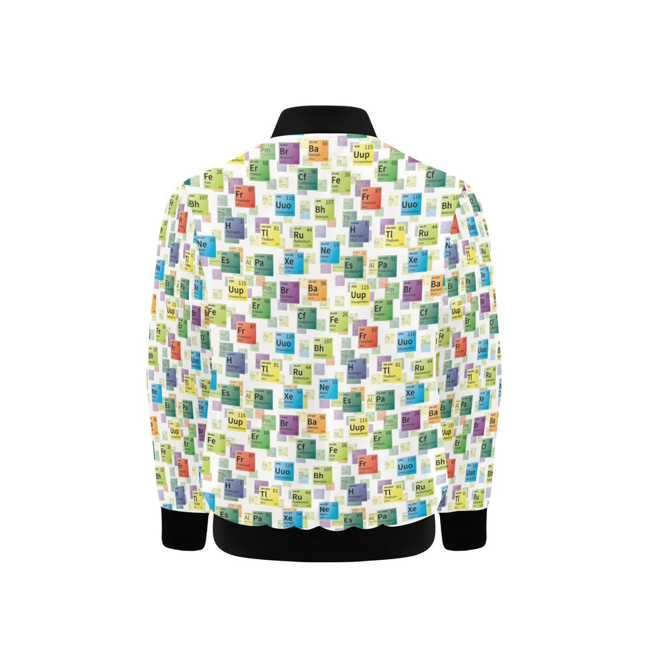 Chemistry Periodic Table Pattern Print Design 05 Kids' Boys' Girls' Bomber Jacket