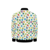Chemistry Periodic Table Pattern Print Design 05 Kids' Boys' Girls' Bomber Jacket