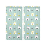 Cute hamster cheese pattern Gauze Curtain