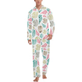 Colorful shell pattern Men's Long Pajama Set