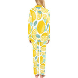 lemon design pattern Women's Long Pajama Set