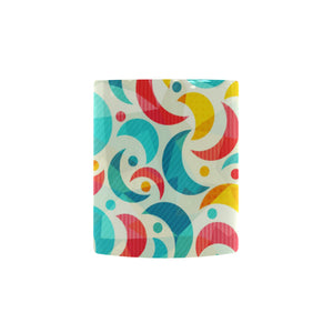 Colorful moon pattern Morphing Mug Heat Changing Mug