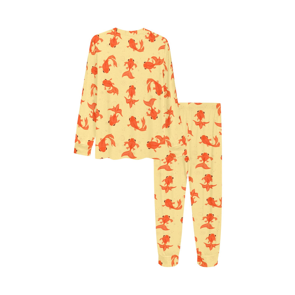 Goldfish Pattern Print Design 02 Kids' Boys' Girls' All Over Print Pajama Set