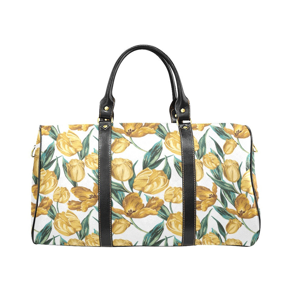 yellow tulips pattern Travel Bag