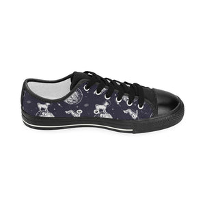 Chihuahua space helmet. astronaut pattern Kids' Boys' Girls' Low Top Canvas Shoes Black