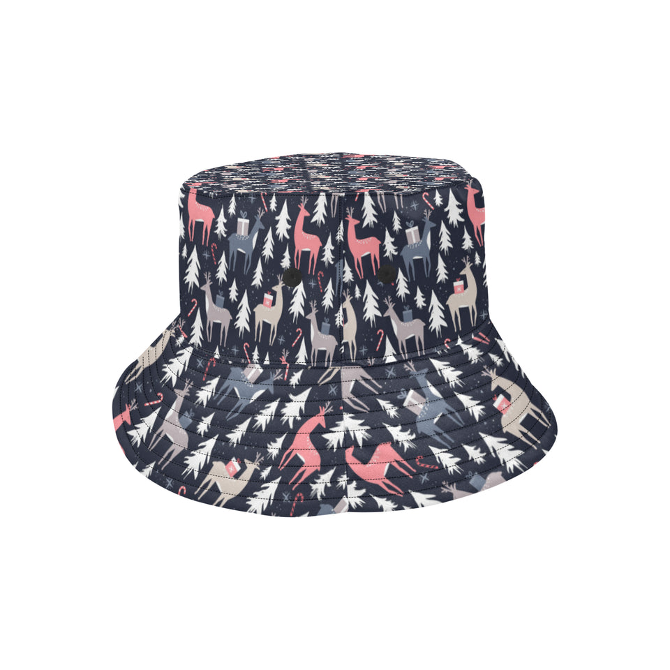 Deers Winter Christmas pattern Unisex Bucket Hat