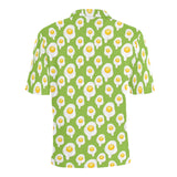 Fried Eggs Pattern Print Design 01 Men's All Over Print Polo Shirt