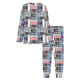 Skate Board Pattern Print Design 04 Women's All Over Print Pajama Set