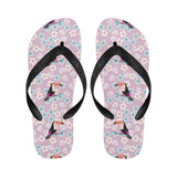 Beautiful toucan flower leaves Unisex Flip Flops
