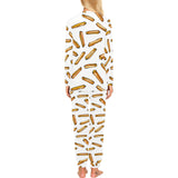 French fries potato pattern Women's All Over Print Pajama Set