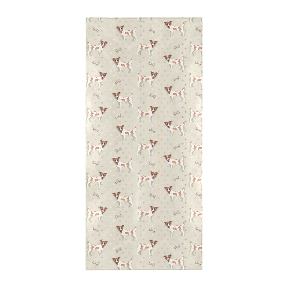 Jack Russel Pattern Print Design 02 Beach Towel